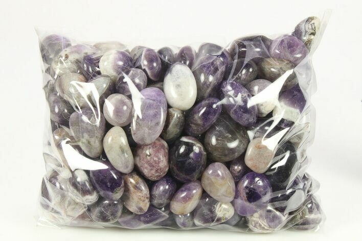 Lot: Tumbled Chevron Amethyst Stones - KG #268465